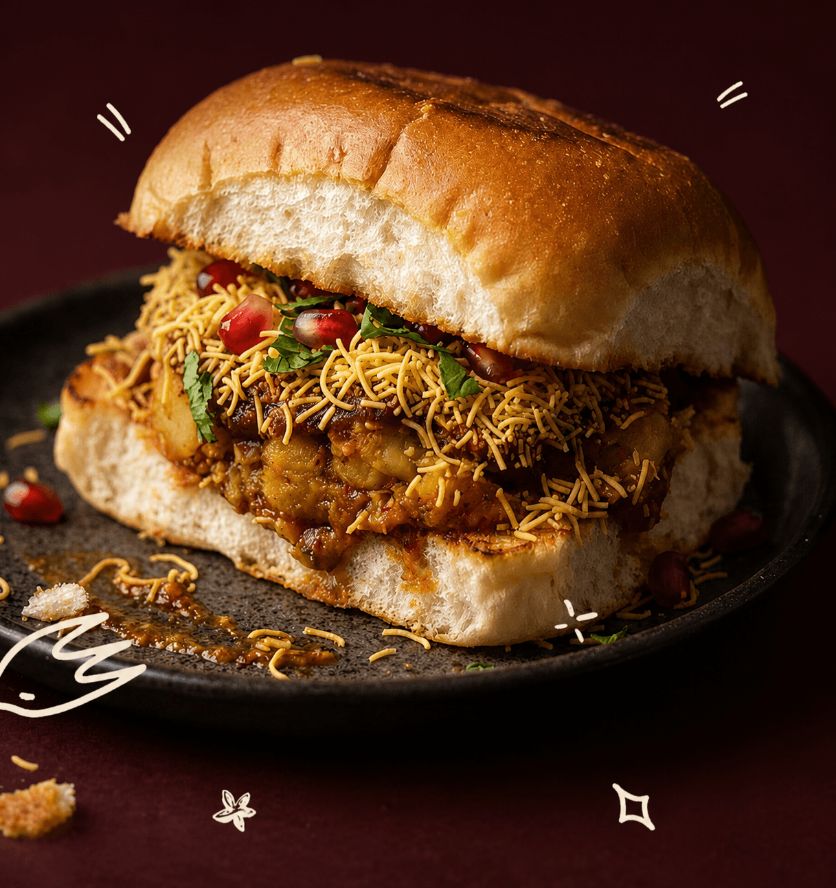 Dabeli prepared for grab-and-go wholesale resale