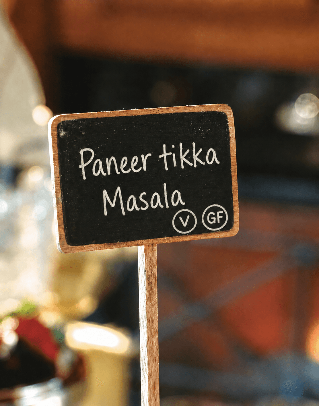 A vegetarian, vegan and Jain-friendly spread clearly labelled for a corporate order